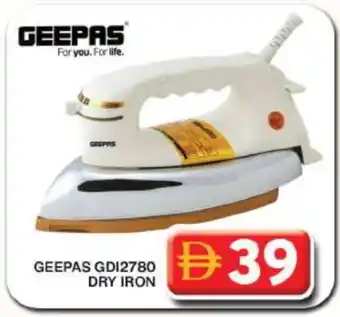 Grand Hyper Market GEEPAS Ironbox offer