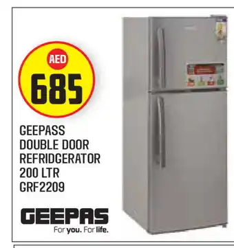Baniyas Spike Hypermarket GEEPAS Refrigerator offer