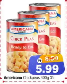 Al Madina Hypermarket AMERICANA Chick Peas offer