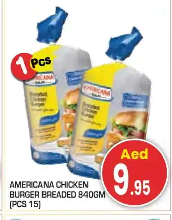 Baniyas Spike Hypermarket AMERICANA Chicken Burger offer