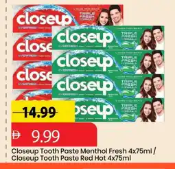 Mark & Save CLOSE UP Toothpaste offer