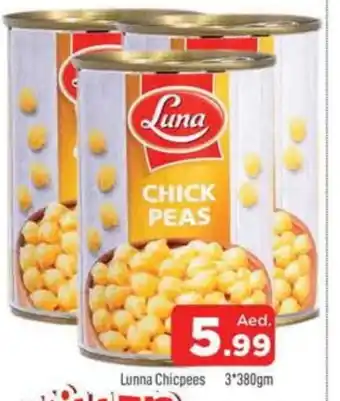 Al Madina LUNA Chick Peas offer