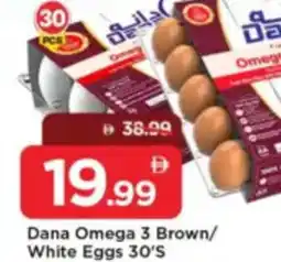 Mark & Save Dana Omega 3 Brown / White Eggs offer