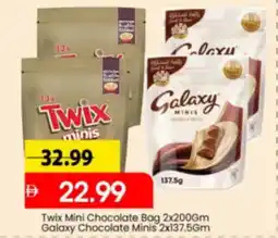 Mark & Save Twix Mini Chocolate Bag and Galaxy Chocolate Minis offer