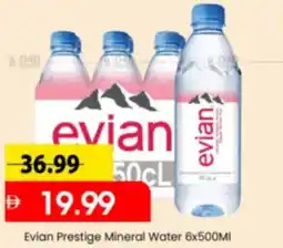 Mark & Save Evian Prestige Mineral Water offer
