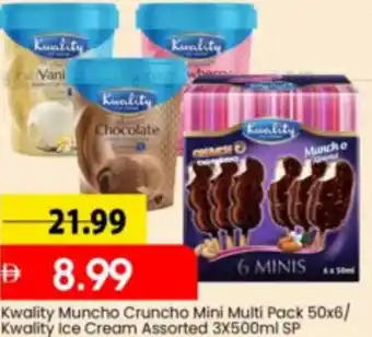 Mark & Save Kwality Muncho Cruncho Mini Multi/ Kwality Ice Cream Assorted offer