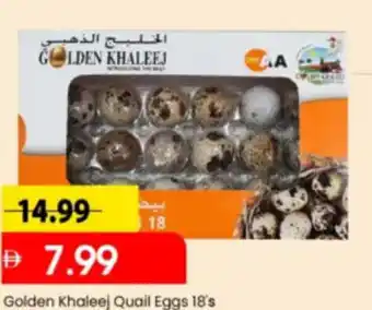 Mark & Save Golden Khaleej Quail Eggs 18's offer