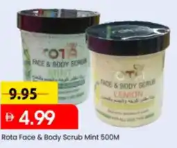 Mark & Save Rota Face & Body Scrub Mint offer