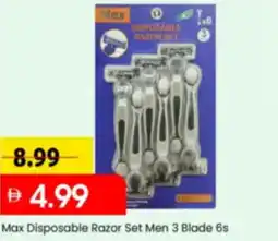 Mark & Save Max Disposable Razor Set Men 3 Blade 6s offer