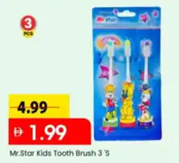 Mark & Save Mr.Star Kids Tooth Brush 3'S offer