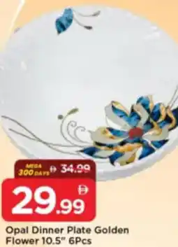 Mark & Save Opal Dinner Plate Golden Flower offer