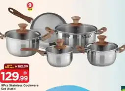 Mark & Save 9Pcs Stainless Cookware Set Asstd offer