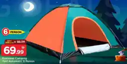 Mark & Save Rastaban Camping Tent Automatic 6 Person offer