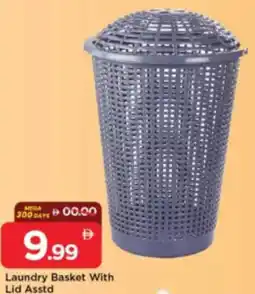 Mark & Save Laundry Basket With Lid Asstd offer