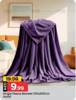 Mark & Save Single Fleece Blanket Asstd. offer
