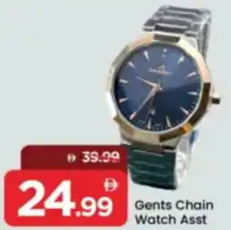 Mark & Save Gents Chain Watch Asst offer