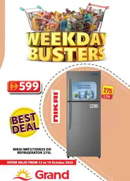 Grand Hyper Market NIKAI Refrigerator offer