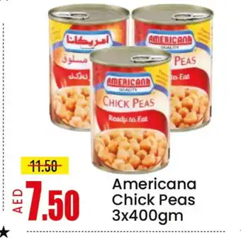 Mango Hypermarket LLC AMERICANA Chick Peas offer