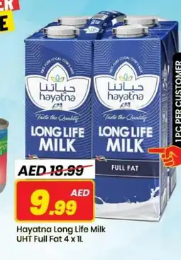 Mark & Save HAYATNA Long Life / UHT Milk offer