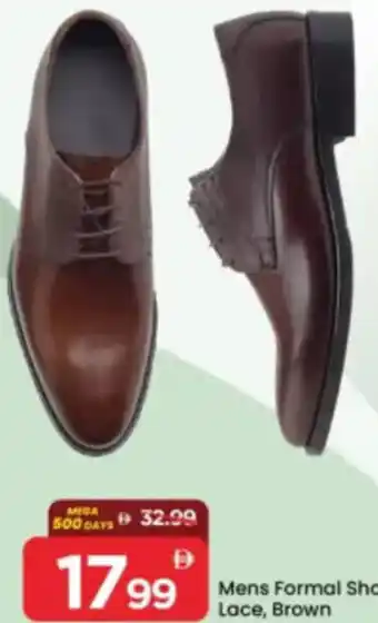 Mark & Save Mens Formal Shoes Lace, Brown offer