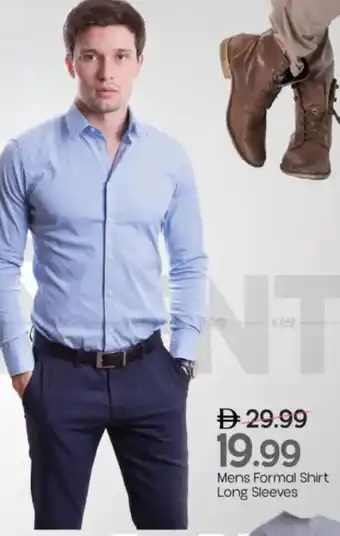 Mark & Save Mens Formal Shirt Long Sleeves offer