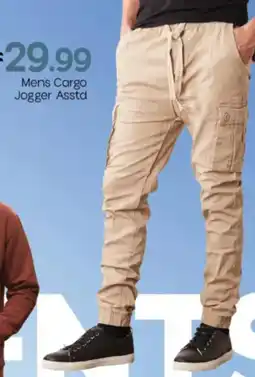Mark & Save Mens Cargo Jogger Asstd offer