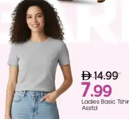Mark & Save Ladies Basic Tshirt Asstd offer
