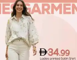 Mark & Save Ladies printed Satin Shirt offer