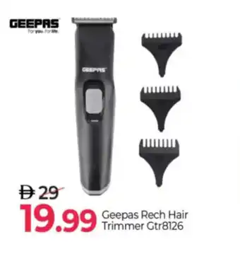Mark & Save Geepas Rech Hair Trimmer Gtr8126 offer