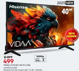 Nesto VIDAA | Full HD | WI-FI | USB Hisense Full HD Smart LED TV 40" 40A4Q offer