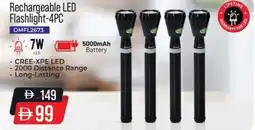 Nesto Rechargeable LED Flashlight-4PC offer