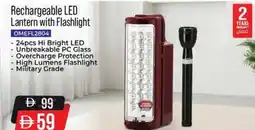 Nesto Rechargeable LED Lantern with Flashlight offer