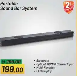 Nesto Portable Sound Bar System offer
