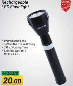 Nesto Rechargeable LED Flashlight offer