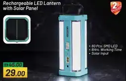 Nesto Rechargeable LED Lantern with Solar Panel offer