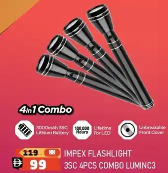 Nesto Impex Flashlight 3sc 4pcs Combo Luminc3 offer