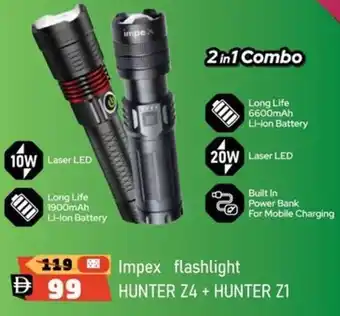 Nesto Impex Flashlight HUNTER Z4 + HUNTER Z1 offer