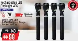 Nesto Rechargeable LED Flashlight-4PC offer