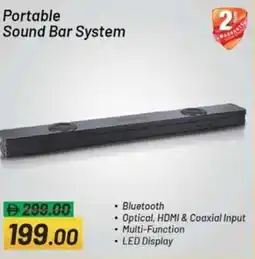 Nesto Portable Sound Bar System offer