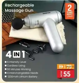 Nesto Rechargeable Massage Gun 4 IN 1 offer