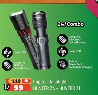 Nesto Impex flashlight Hunter z4 + Hunter z1 offer