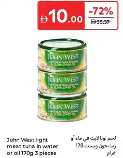 Carrefour John West light meat tuna in water or oil offer