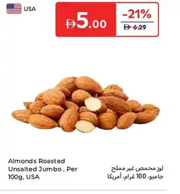 Carrefour Almonds Roasted Unsalted Jumbo offer