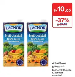 Carrefour Lacnor 100% juice offer