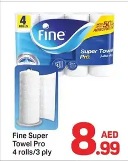 Day To Day Fine Super Towel Pro 4 rolls / 3 ply offer