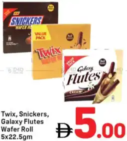 Day To Day Twix, Snickers, Galaxy Flutes Wafer Roll offer