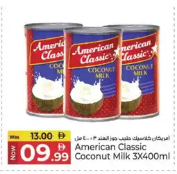 Kenz Hypermarket AMERICAN CLASSIC Coconut Milk offer