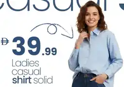 Mark & Save Ladies Casual Shirt Solid offer