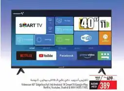Safeer Market Videocon Edgeless Full Hd Android 14 Smart TV Google offer