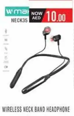 Safeer Market Wmax Wireless Neck Band Headphone NECK35 offer